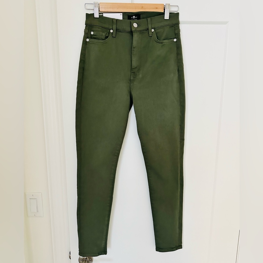 New with tags 7 for all man kind high rise skinny jeans in size 28